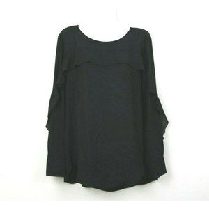 Banana Republic Womens Blouse Long Sleeve Ruffle